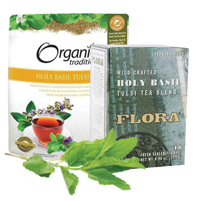 Organic Traditions - Holy Basil Tulsi Tea, Flora - Holy Basil Tulsi Tea Blend