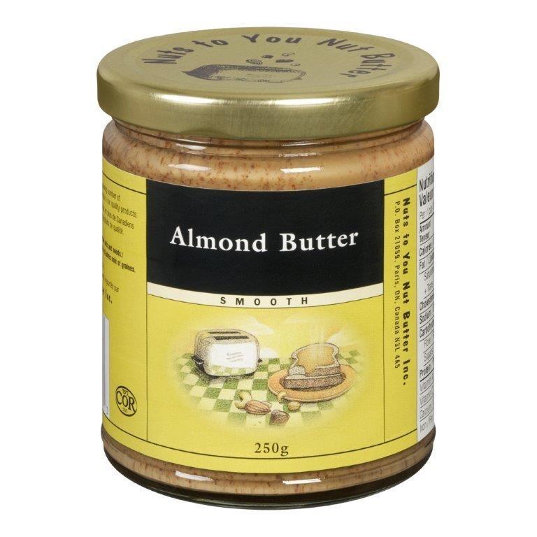 Nuts To You Nut Butter Inc Smooth Almond Butter 250g Goodness Me