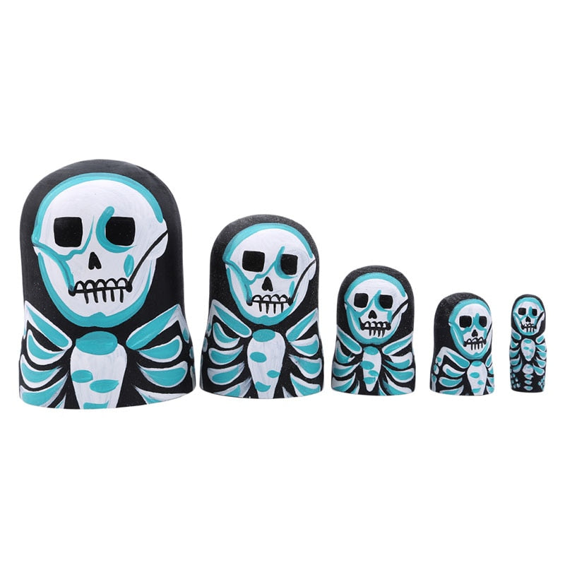 skull russian dolls