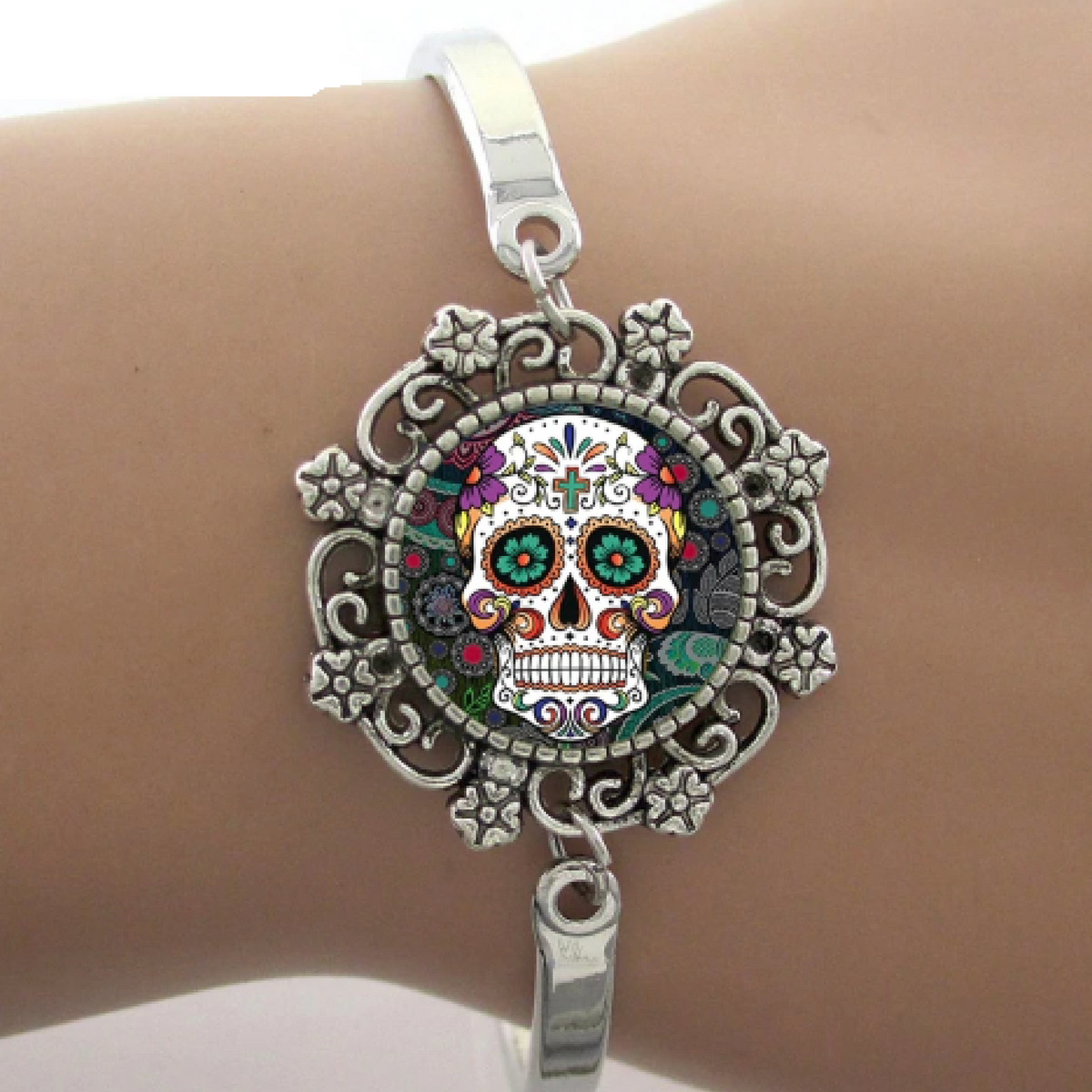 candy skull bracelet