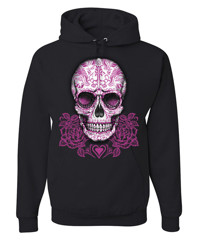 skull and roses hoodie