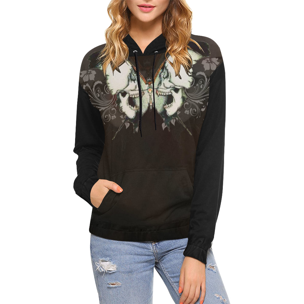 butterfly skull hoodie