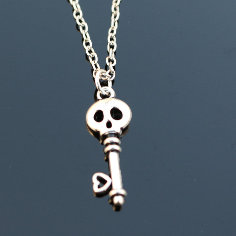 skull key necklace