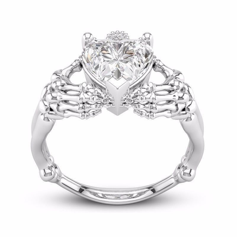 skull diamond ring