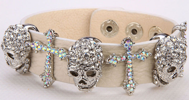 bling skull bracelet