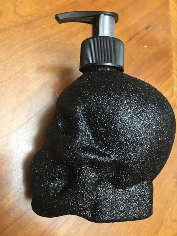 black hand soap dispenser