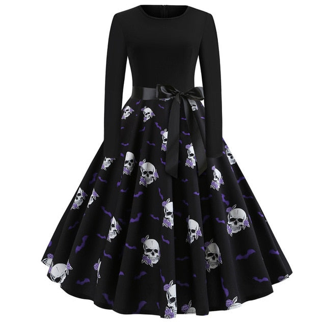 black skull dress