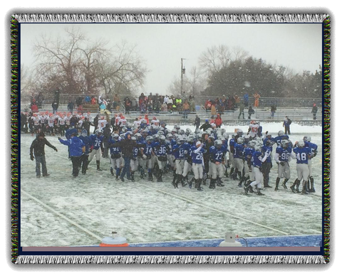 Football team photo blanket