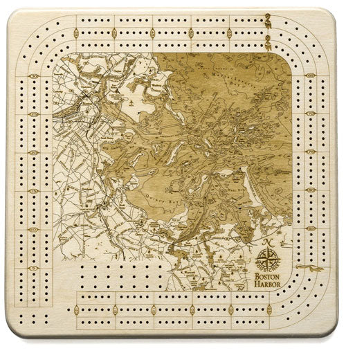 Boston Harbor Cribbage Board