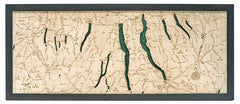 Finger Lakes 3-D Nautical Wood Chart