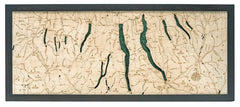 Finger Lakes 3-D Nautical Wood Chart