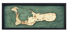 Grand Cayman 3-D Nautical Wood Chart
