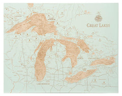 Great Lakes "Fire & Birch" Series Map