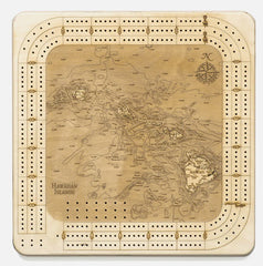 Hawaiian Islands Cribbage Board