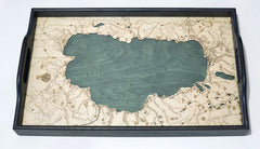 Lake Tahoe Map Wood Serving Tray