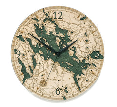 Lake Winnipesaukee Map Clock