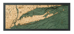 Long Island Sound Wood Map