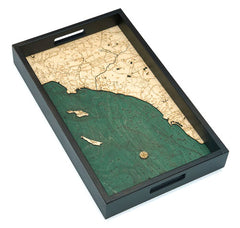 Los Angeles to San Diego, California Serving Tray