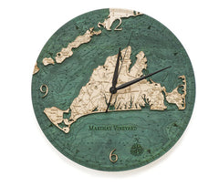 Martha's Vineyard Map Clock