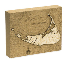 Nantucket Cork Map