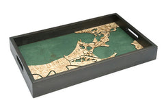 New Orleans Wood Map Serving Tray