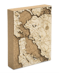 San Francisco Bay Cork Map