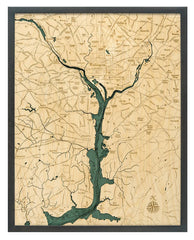 Washington, D.C. 3-D Nautical Wood Chart