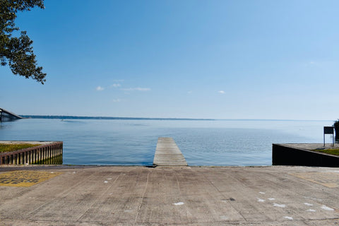 Dock with walkout leading to Lake Livingston