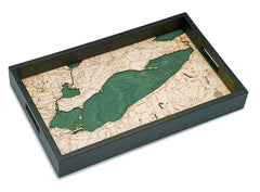 Map of Lake Erie Serving Tray