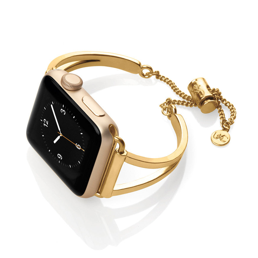 gold apple watch band