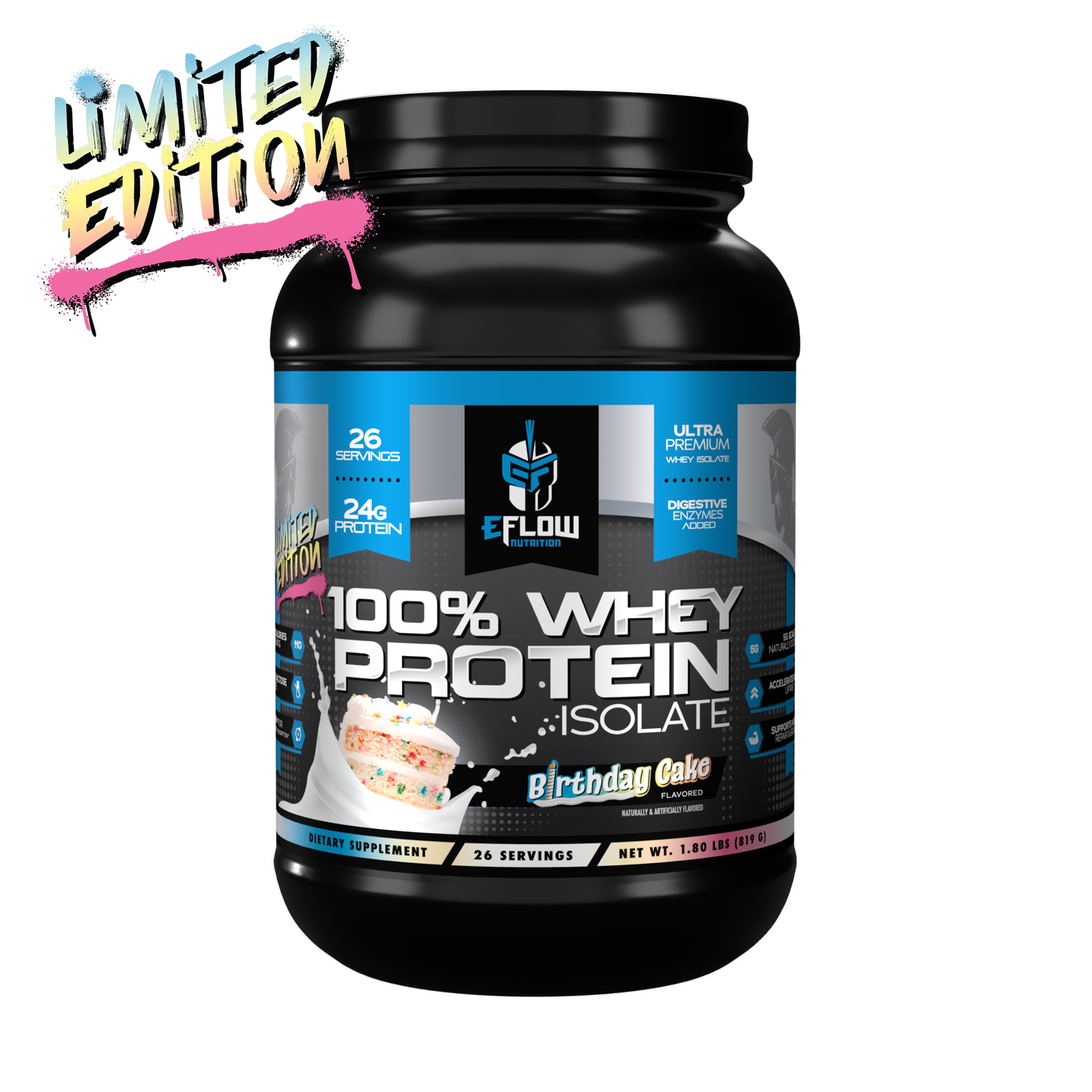 100% Whey Protein Isolate - eFlow Nutrition product image