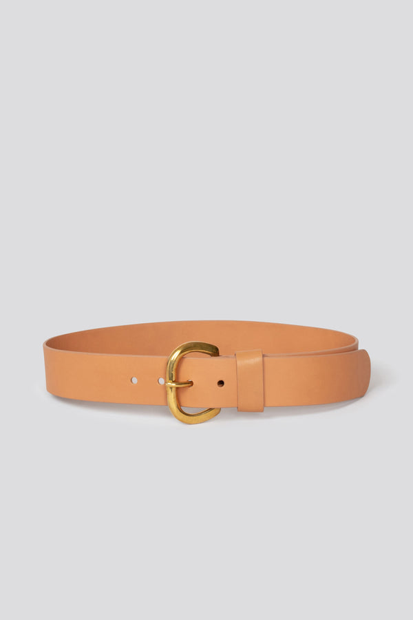 Il Micio Natural Color Vachetta Leather Belt