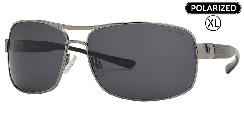 5183 - One Piece Flat Top Semi Rimless Metal Sunglasses – Dynasol