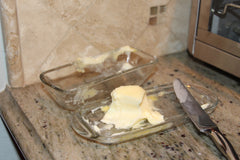 Messy butter dishes