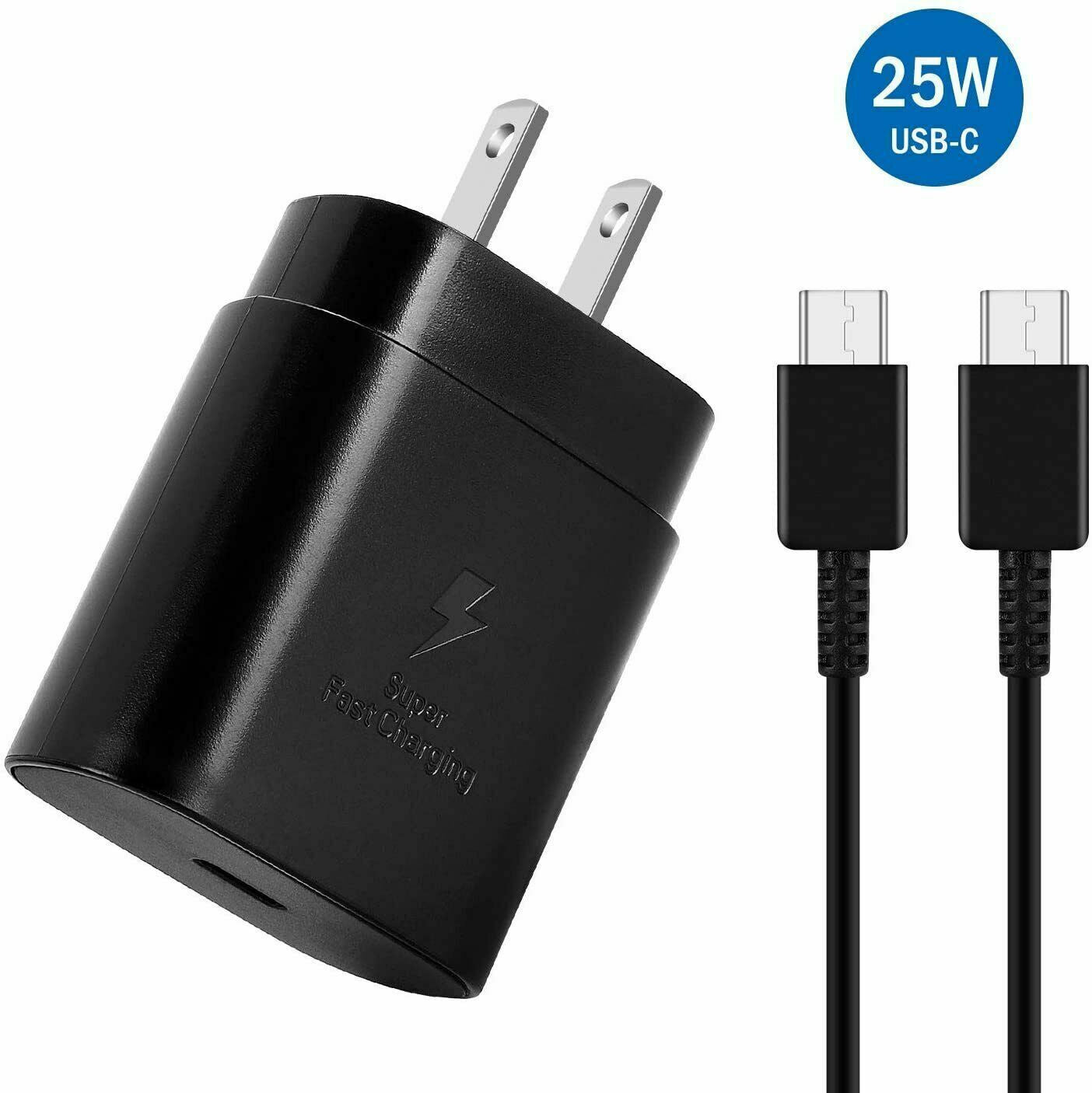 SM - 25W USB-C Wall Charger w/ USB-C Cable (Retail) - Black