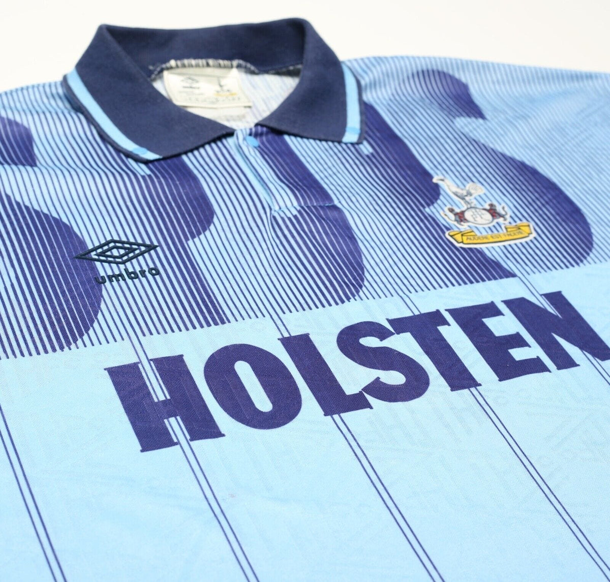 Score Draw Tottenham Away Sheringham 10 Retro Jersey 1994 (Retro Flock  Printing)