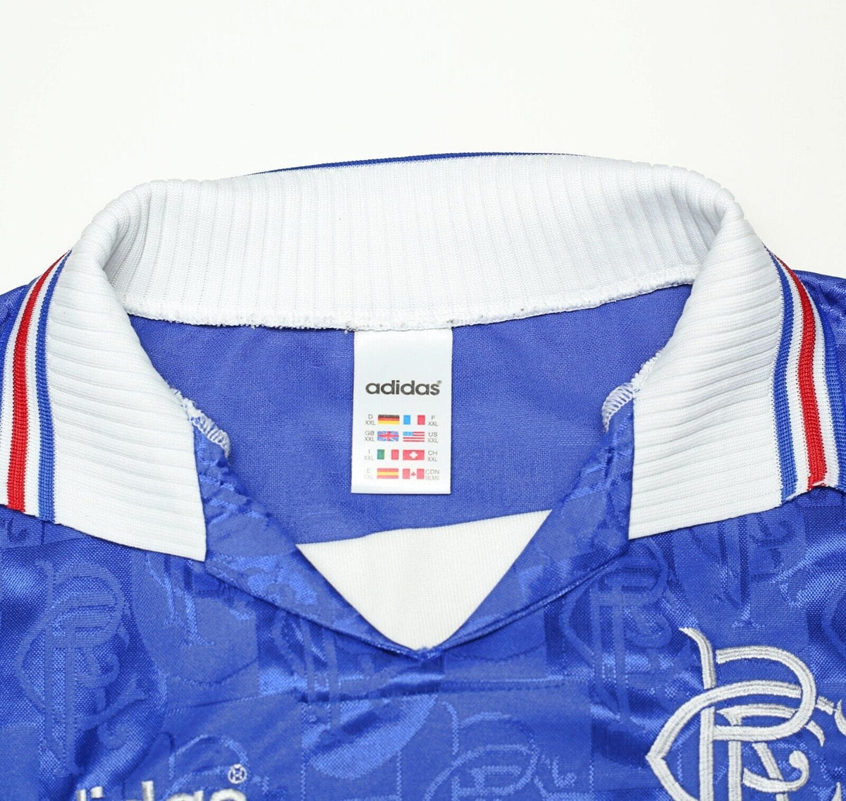 1997/98 Glasgow Rangers Home Football Shirt V. Bronckhorst #8 / Original  Soccer Jersey