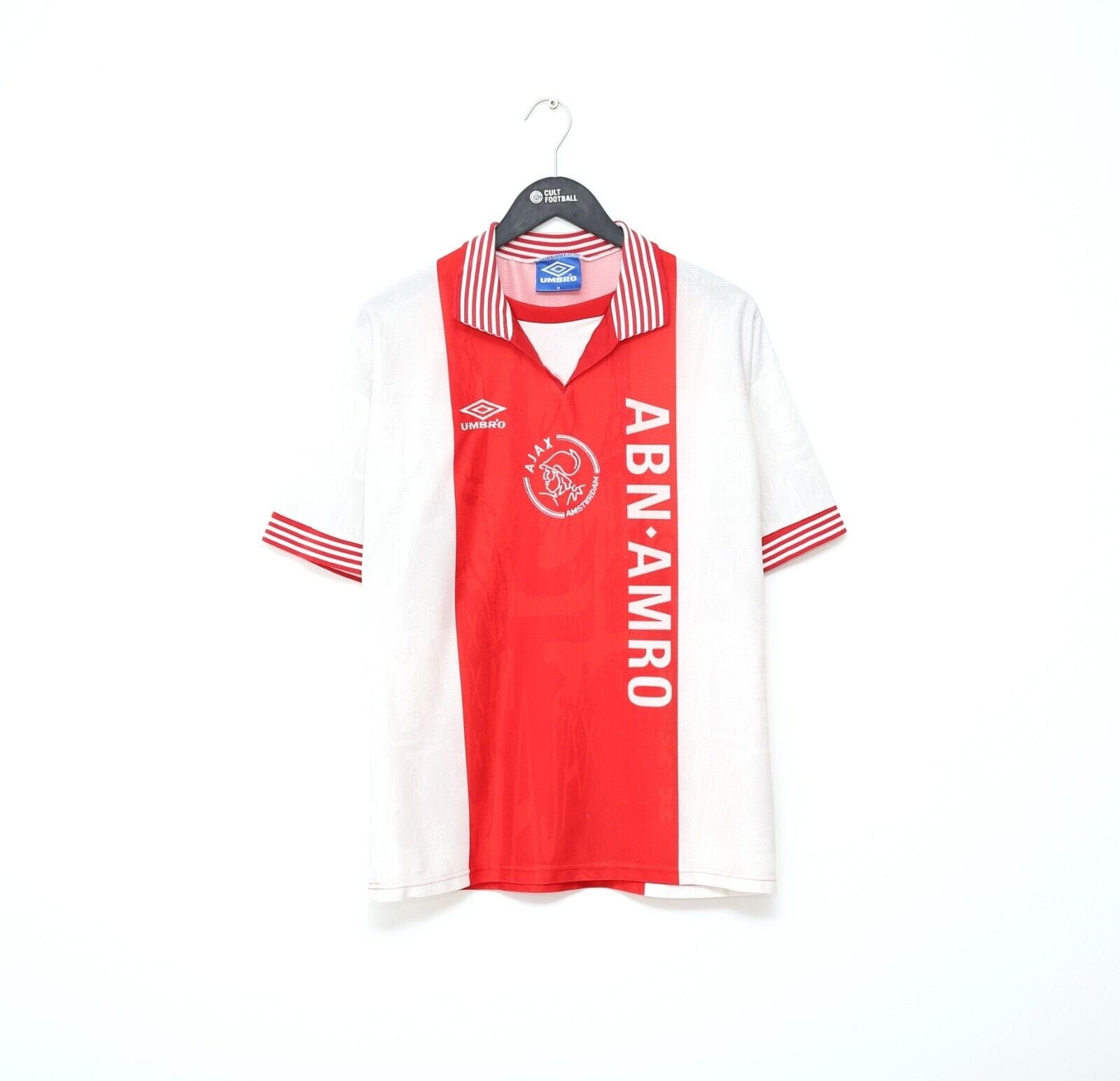 1996 97 kluivert 9 ajax vintage umbro home football shirt jersey m 39962898071799