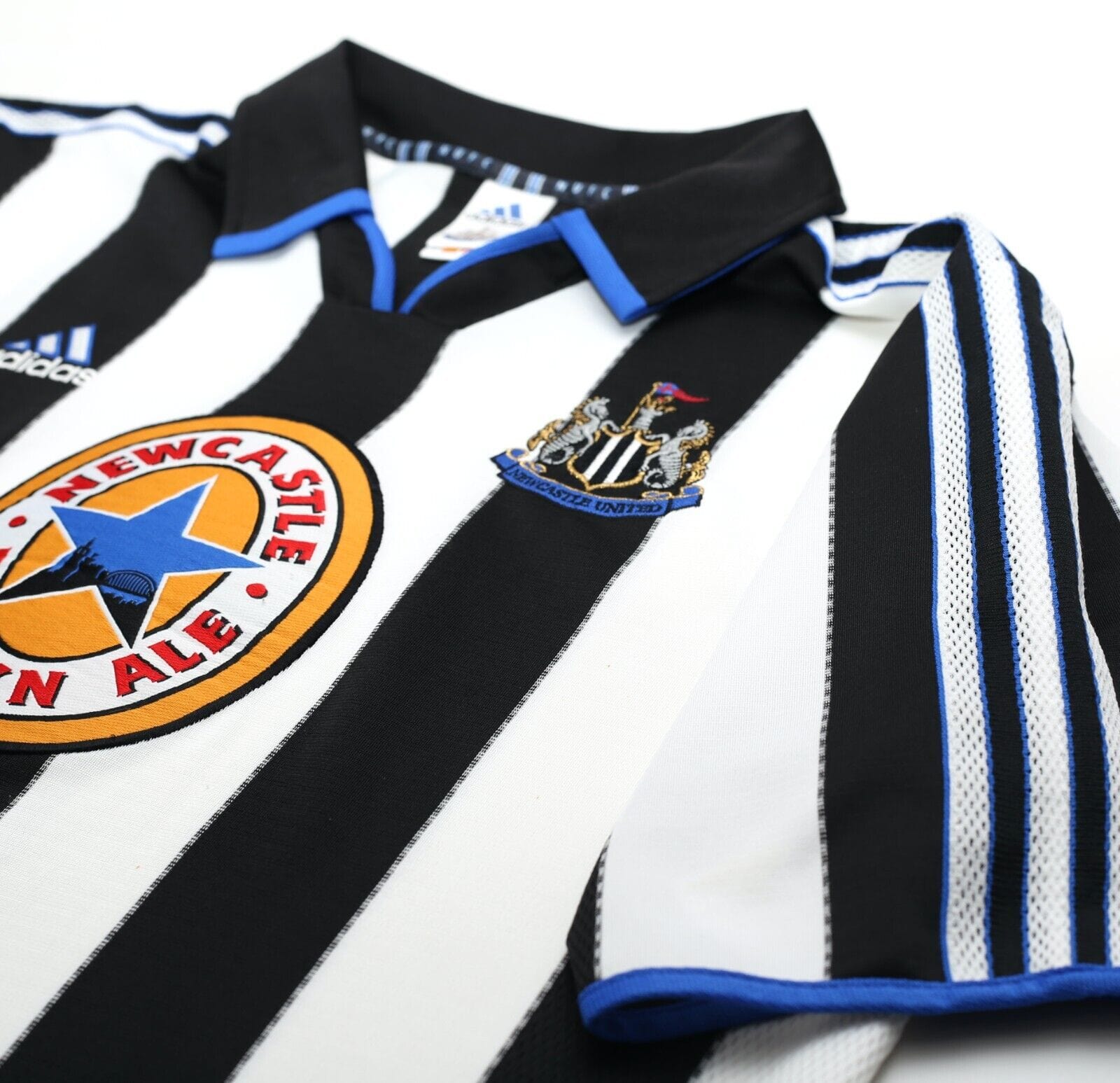 1999 00 shearer 9 newcastle united vintage adidas home football shirt l 58323027853559