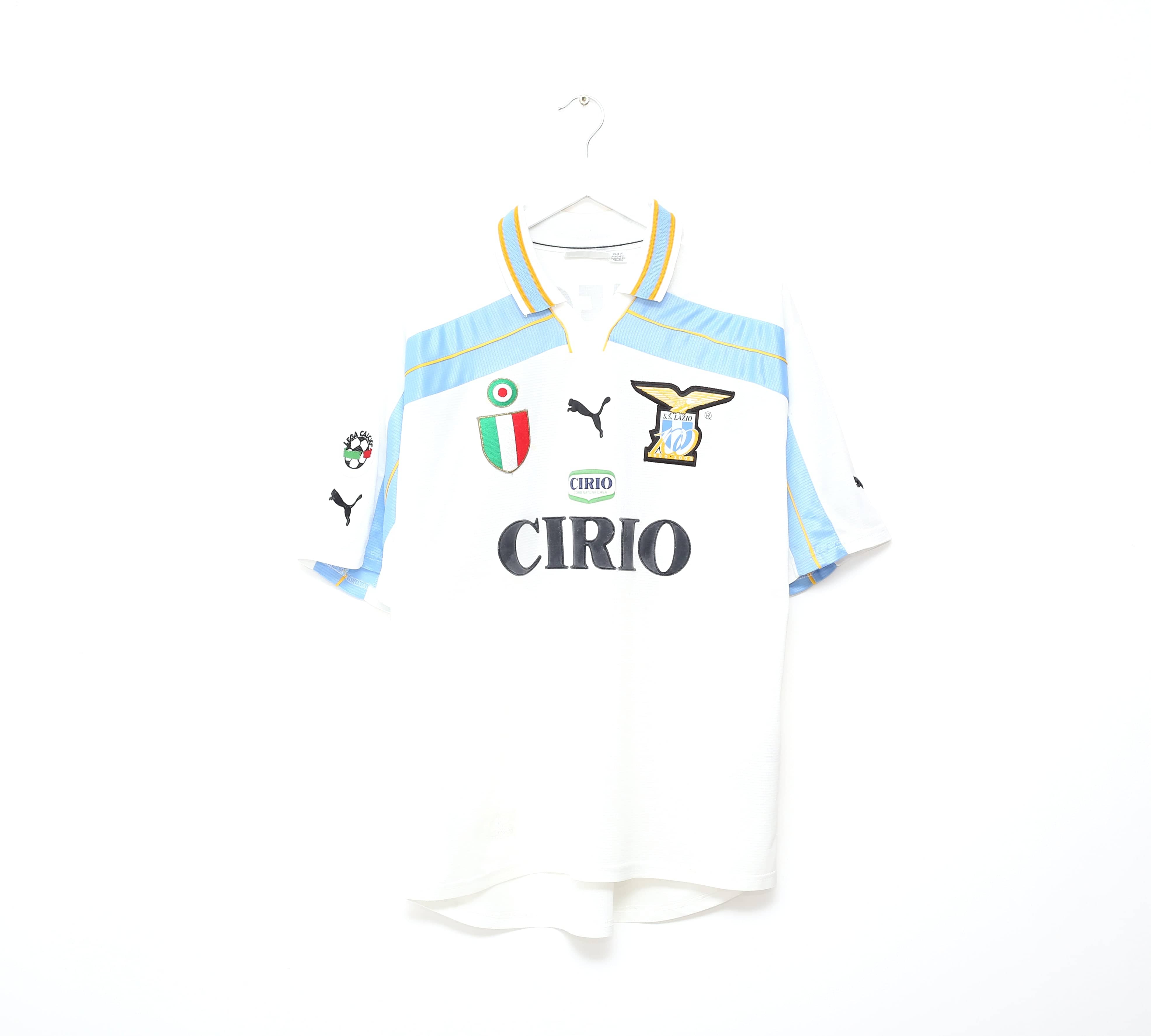 1999 00 simeone 14 lazio vintage puma centenary home football shirt l 41662836375799