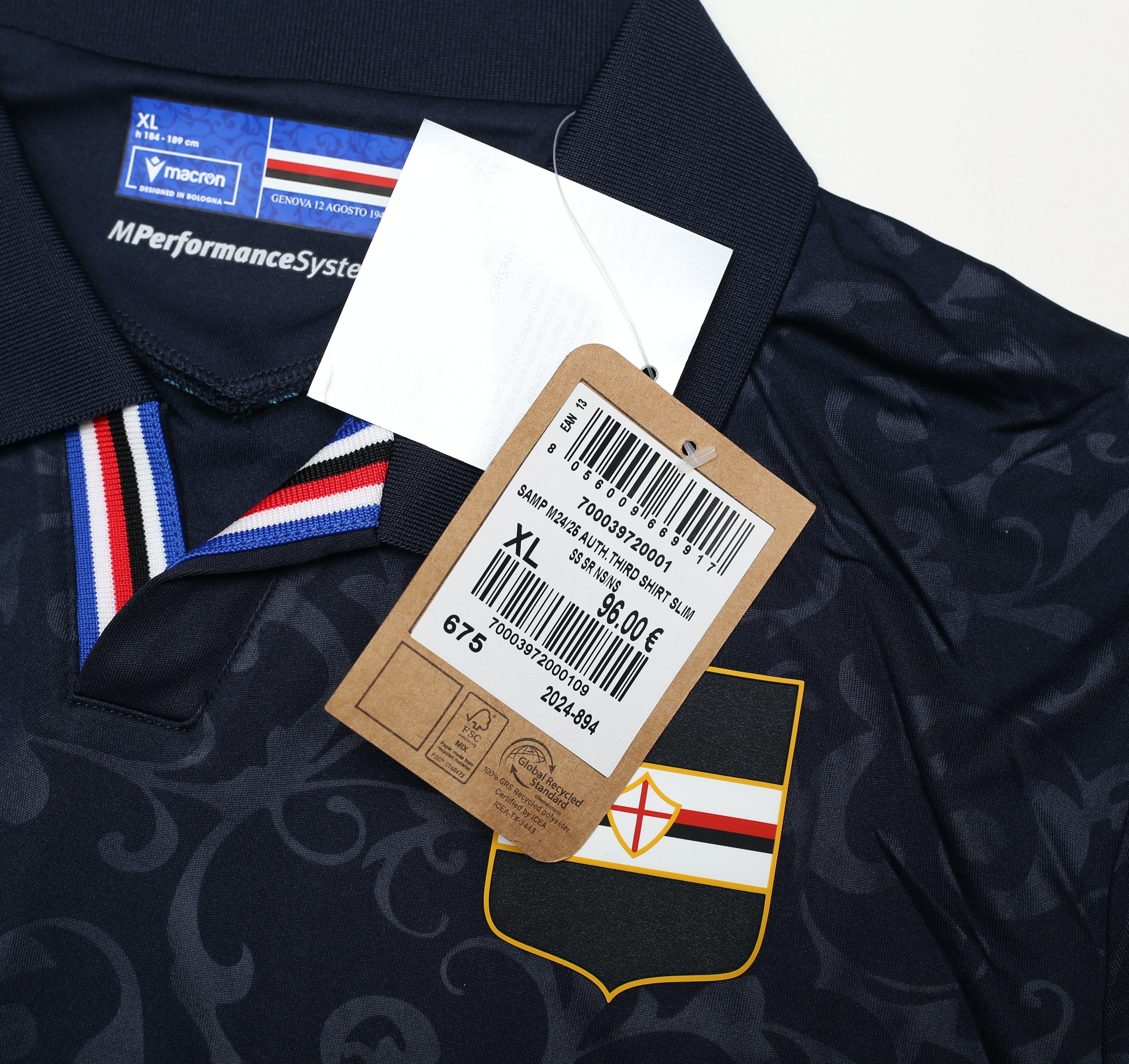 2024 25 sampdoria third shirt new sponsor free all sizes 58427172651255