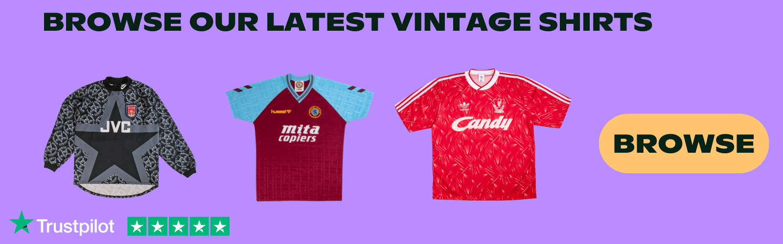 Vintage football shirts