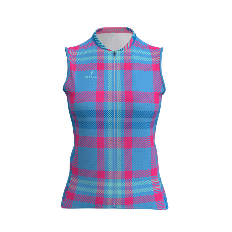 Blue Plaid Stripes Collection - MEN - Panache Cyclewear Co.