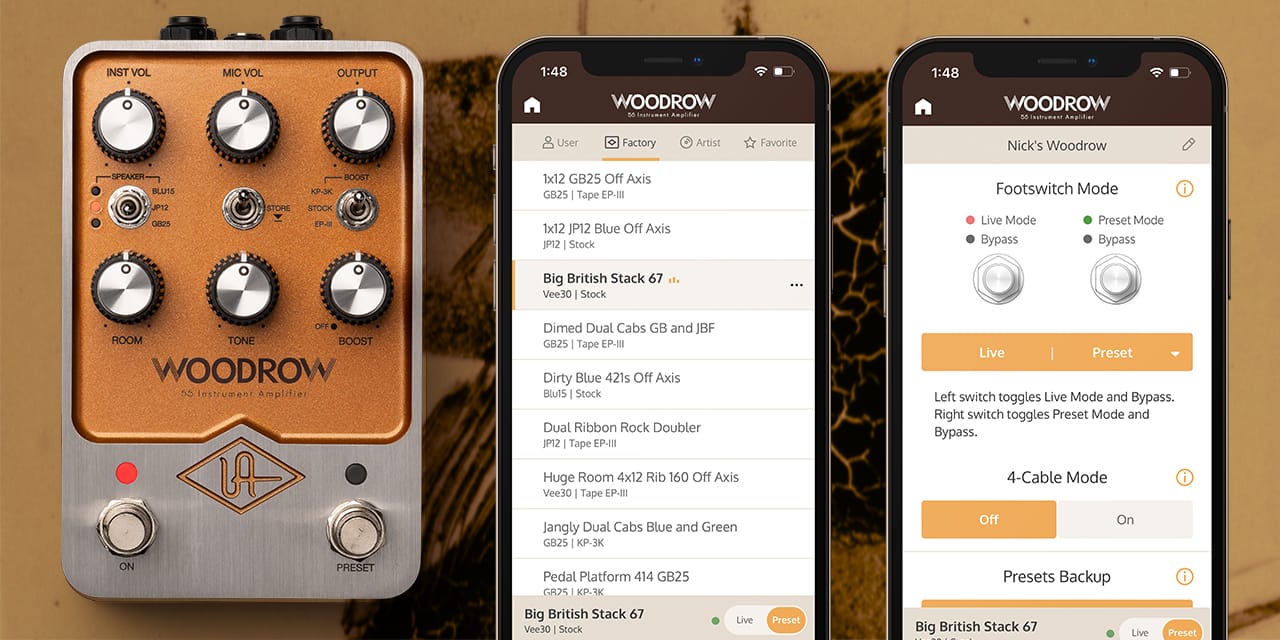 Universal Audio UAFX Woodrow '55 Amp Emulator Guitar Pedal