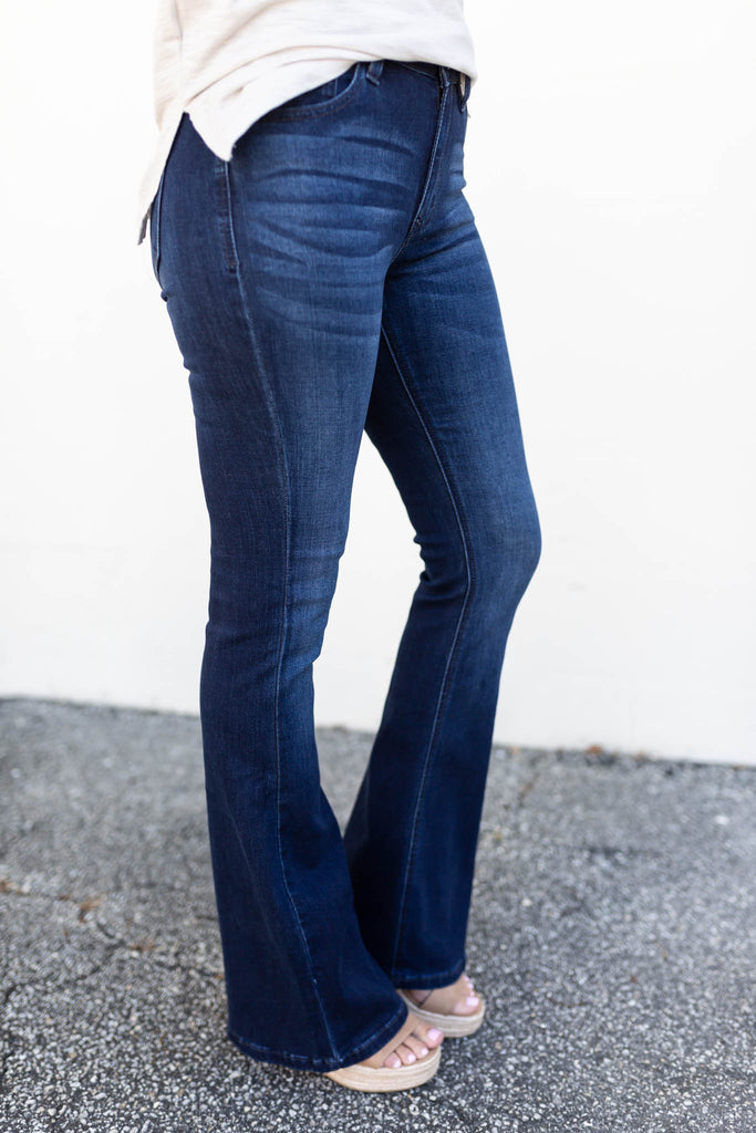 dark wash flare jeans boutique