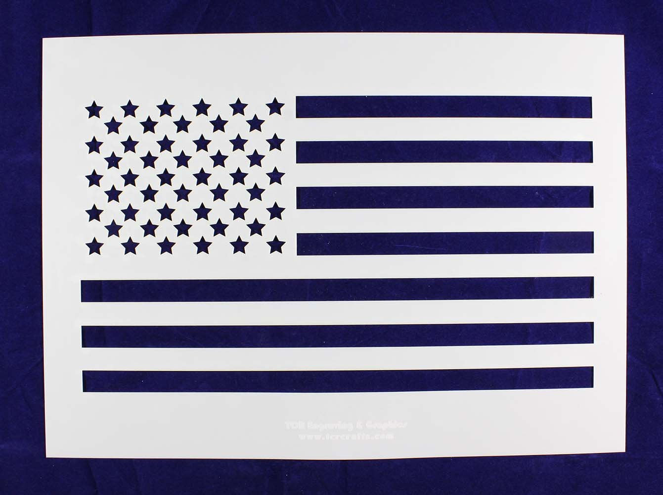AMERICAN FLAG STENCIL
