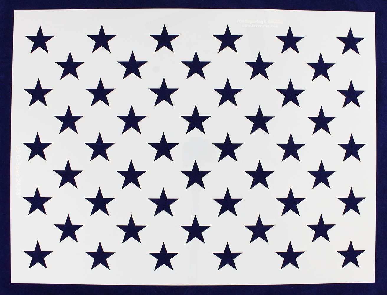 3/4 STAR STENCIL 50 STARS AMERICAN FLAG PAINT COLOR TEMPLATE