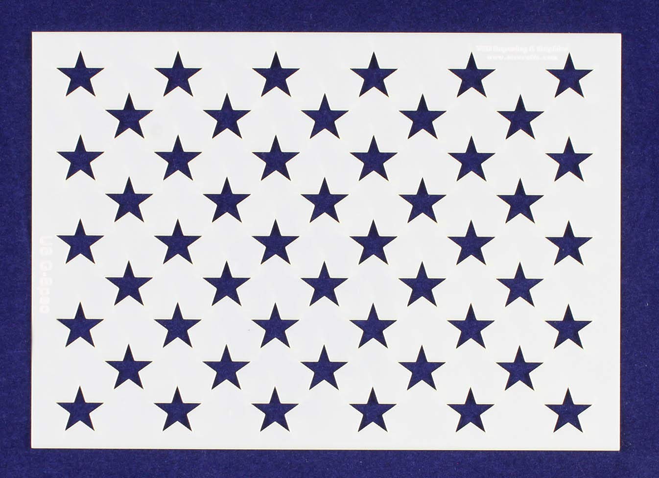 50 Star Field Stencil - US/American Flag - G-Spec - 7.08H x 10L