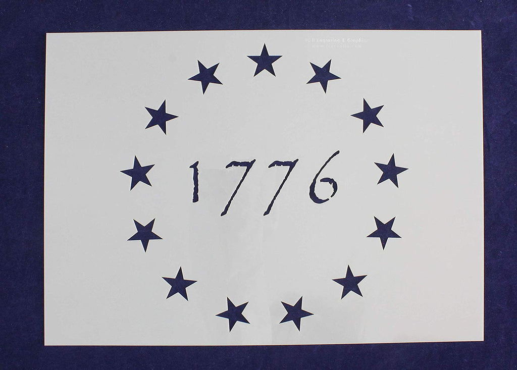 13 star 1776 betsy ross revolutionary field stencil 988 g