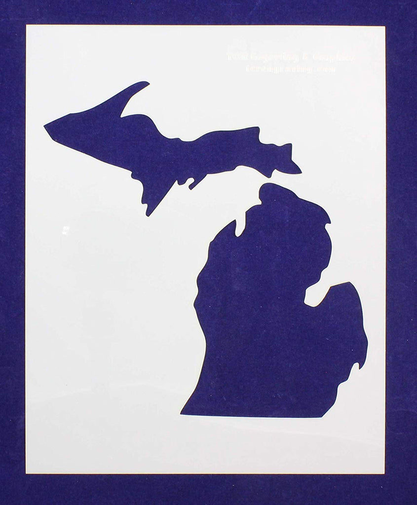 State Of Michigan 8x10 Stencil 14 Mil Mylar Painting Crafts Templa   71lmx0DDFdL. SL1500 1024x1024 